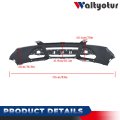 Fo1000674 Front Upper Bumper Cover Replacement For 2013-2016 Escape W Fog Lamp Holes With Park Assist