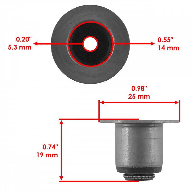 4x Valve Stem Seal For Polaris Sportsman 600 2003 2004 2005 Part Number