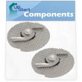 2-pack 2-blade Dishwasher Chopper Assembly Replacement For Maytag Mdb8959sbs3 Wp8268383 Food Blade