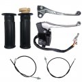 Brake Lever And Throttle Housing Start Switch Kit For Yamaha Pw50 Py50 Peewee Y Zinger Dirt Bike With Black Hand Grips Front