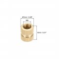Uxcell Knurled Insert Nuts 30pcs M5 X 0 8mm Female Thread Brass Threaded Embedment Nut For 3d Printer