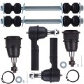 6-piece Fit 2003015 For Chevy Express 3500 Gmc Savana 2006-2015 2500 2500-2 Front Outer Tie Rod End 2 Sway Bar 2 Upper Ball