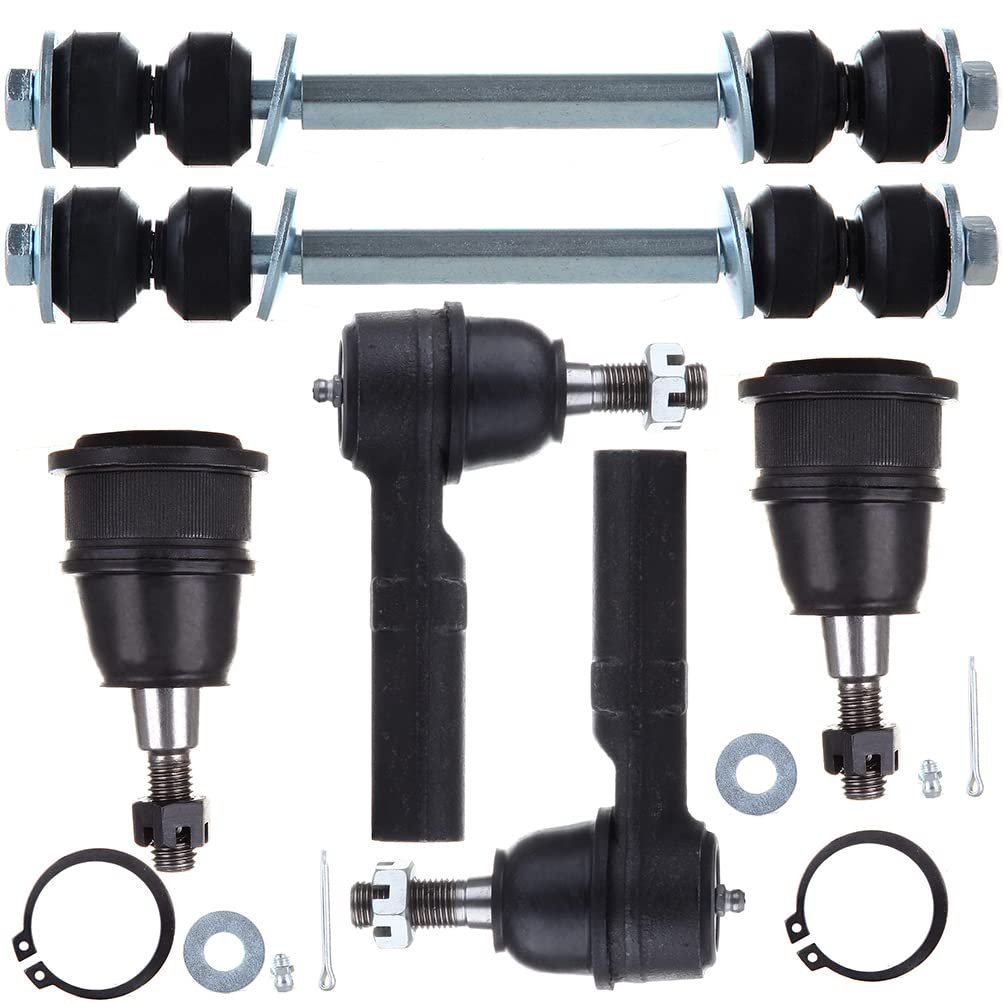 6-piece Fit 2003015 For Chevy Express 3500 Gmc Savana 2006-2015 2500 2500-2 Front Outer Tie Rod End 2 Sway Bar 2 Upper Ball