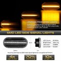 Vipmotoz Amber Full Led Front Turn Signal Blinker Lamp For Vw Mk4 Golf Jetta Passt Sedan Wagon Chrome Housing 2-piece Driver