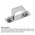 Uxcell U Shaped Connector Bracket 35mm X 304 Stainless Steel Bar Security Holder Brackets For Door Window Shed Closed Strut
