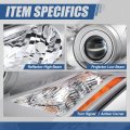 Auto Dynasty Lx2502134 Factory Style Projector Headlight Lamp Compatible With Lexus Es350 2007-2009 Driver Left Side Chrome
