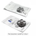 Ipick Image For Chevrolet Corvette C7 Logo Black On Shining Silver Aluminum Tire Valve Stem Caps