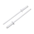 60pcs 3 32 X5 16 Aluminum Blind Rivets Grip And Steel Mandrel Dome Head Long Split For Metal Furniture Automotive White 