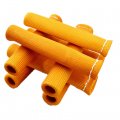 Wflnhb Orange 8pcs 1200a Spark Plug Wire Boots Heat Shield Protector Sleeve Replacement For Sbc Bbc