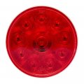 4 In Round Red Led Tail Stop Turn Light With 10 Leds And Polycarbonate Lens Ip65 Waterproof For Trailers Semi Trucks Heavy Duty 