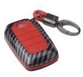 2-layers Hybrid Carbon Key Fob Cover For Toyota Land Cruiser Venza Rav4 Corolla Highlander Tundra Tacoma Camry Xse 