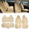 Ikon Motorsports Car Seat Covers With Lumbar Support Pu Leather Cushion Protector For Suv Pick-up Trucks Waterproof Driver 