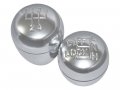 Anodised Alloy Main Gear Transfer Lever Knobs Pair For Land Rover Defender 90 110 Lt77 Gearbox Models Part Da6600 