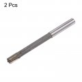 Harfington 2pcs Chucking Reamers 8mm H7 C1 K30 Carbide Tip Precision Straight Flutes Round Shank Lathe Machine Milling Cutters