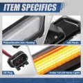 Auto Dynasty Full Led Side Marker Light Assembly For 2022-2026 Kenworth T680 Driver And Passenger Chrome Housing Amber Lens