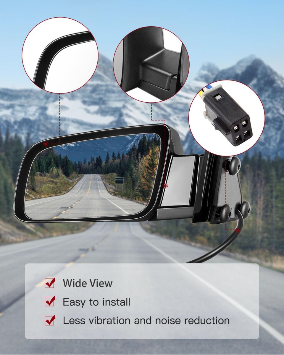 Left And Right Side View Mirror Fit For 1988-1999 Pickup
