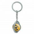 Graphics More Colorado College Secondary Logo Keychain Spinning Round Chrome Plated Metal