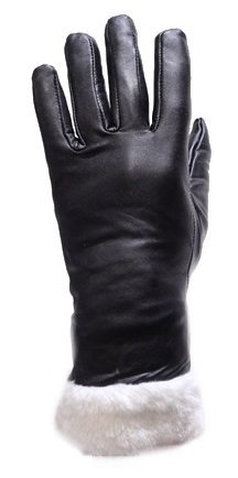 Womens Leather Gloves With Fur Lining Size Xs X-small