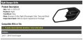 Right Passenger Side Bumper Grille Textured Black Compatible With 2017-2019 Ford Escape Without Sport Appearance Package