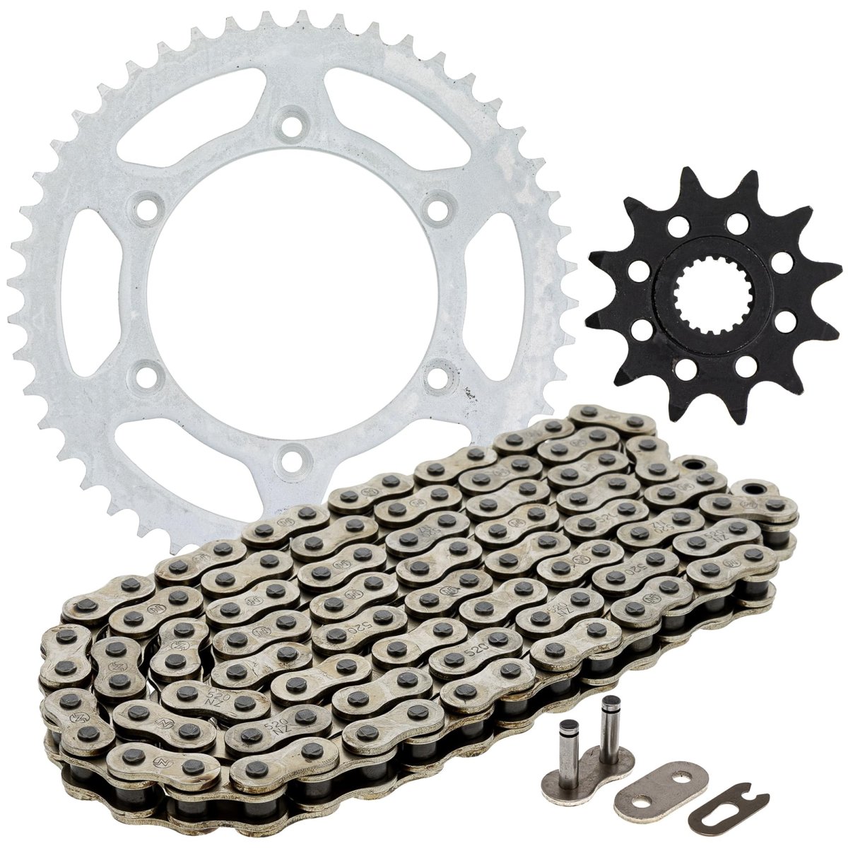 Niche Drive Sprocket Chain Combo For Suzuki Rmz250 Front 12 Rear 48 Tooth 520nz Standard 112 Links