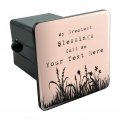 Personalized Custom 1 Line My Greatest Blessings Call Me Tow Trailer Hitch Cover Plug Insert