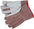 Mcr Safety 1080 Cow Leather Fleecy Lined Palm Men S Gloves With Cotton Back Natural Pearl Gray Large 