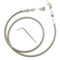 36 In Throttle Cable Kit Stainless Steel Braided Gas Replacement For Chevy Ls1 Engines 5 7l 1997 2004 And 4 8 3 6 0l 1999 2007 