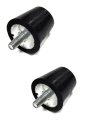 2 Rubber Bumpers Snubbers Bums Stops Foot Feet 3 4 Stud 5 16-18 Coarse Thread 