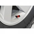 Ipick Image For Ram In Black On Red Aluminum Cylinder-style Tire Valve Stem Caps