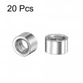 Uxcell Round Weld Nuts M6 X 10mm 6mm On Bung Female Nut Threaded 201 Stainless Steel Insert Weldable 20pcs