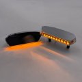Httmt- Chrome Led Mirror Block Off Base Plates Plain Compatible With 2017-2021 Suzuk Gsx-r 1000