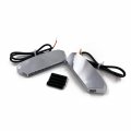 Httmt- Chrome Led Mirror Block Off Base Plates Plain Compatible With 2017-2021 Suzuk Gsx-r 1000