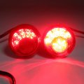 Httmt- Red Lens Turn Signal Chrome Indicator Light Compatible With H-d Sportster Xl883 Flde Flhc Flsb P N Mt224-021b-cd Red