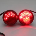 Httmt- Red Lens Turn Signal Chrome Indicator Light For H-d Sportster Xl883 Flde Flhc Flsb P N Mt224-021b-cd Red