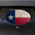 Rustic Texas State Flag Distressed Usa Oval Tow Trailer Hitch Cover Plug Insert