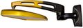 Yana Shiki Rtu100jbg Anodized Black Gold Billet Convex Universal Mirror For Street Bikes 