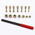 15-piece Metric Thread Chaser Set Universal 7-piece Rethread Repair Tool Kit For Repairing Damaged External And Internal