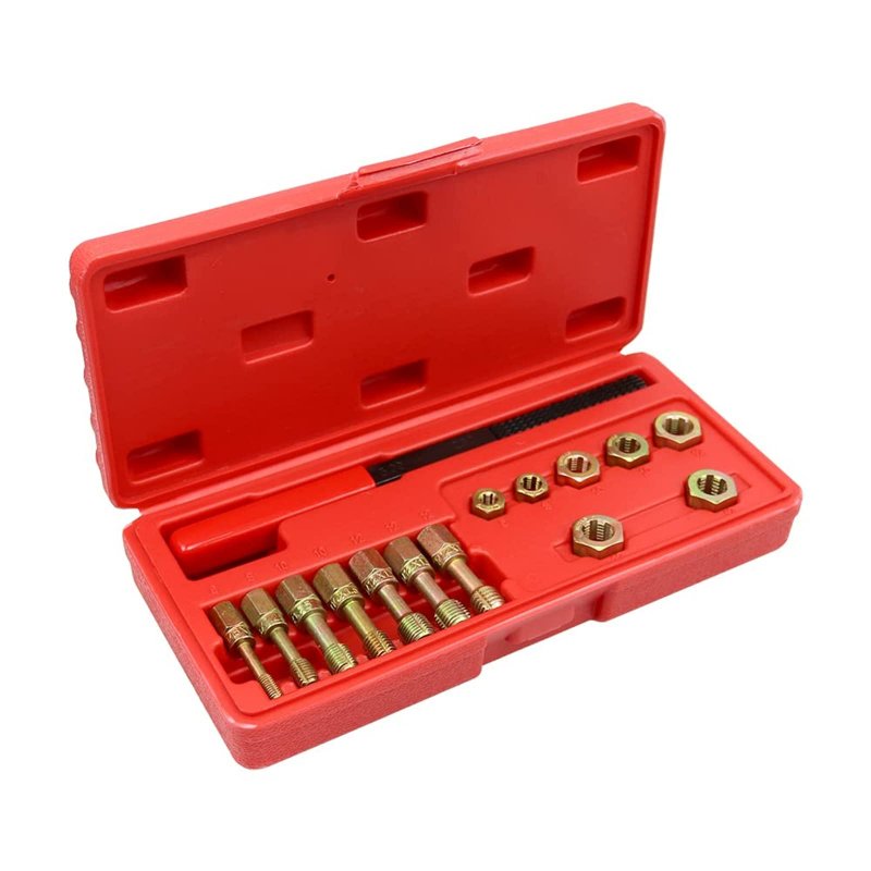 15-piece Metric Thread Chaser Set Universal 7-piece Rethread Repair Tool Kit For Repairing Damaged External And Internal