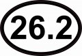 Stickertalk Marathon 26 2 Miles Vinyl Running Sticker 4 5 Inches By 3 