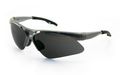Sas Safety 540-0101 Diamondback Eyewear With Polybag Shade Lens Silver Frame 