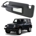 Left Driver Side Sunvisor Shild Shade Visor With Mirror Replacement For 2007-2018 Wrangler 6cj07dx9aa 1mk33dx9af 