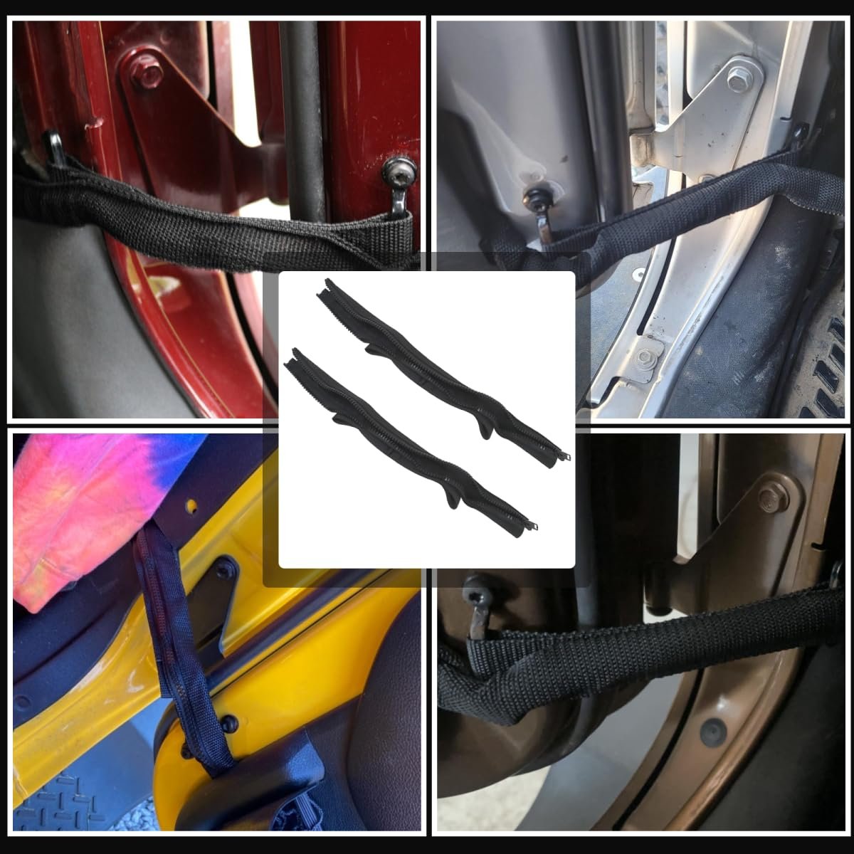 Door Limiting Straps With Wire Harness Protection Fits For 2007-2018 Jeep Wrangler Jk Jku 2 4 Interior Accessories Us Stock