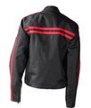 Womens Black And Red Textile Motorcycle Jacket Size L Lg Large 