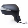 Fit System 63601h Passenger Side Mirror For Honda Civic Hybrid Black Ptm W Turn Signal Foldaway Heated Power 