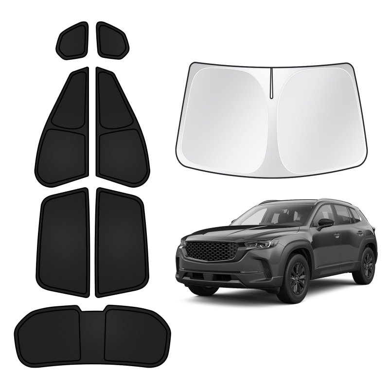 T Tgbros Privacy Sunshade Custom Fit For 2023-2024 Mazda Cx-50 Accessories Windshield Rear Side Window Full Set Car Sun Shades