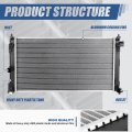 Dpi 13825 Factory Style 1-row Cooling Radiator Compatible With Toyota Corolla Hatchback Lexus Ux200 Ux250h 2019-2020 Aluminum