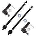 4 Piece Front Inner And Outer Tie Rod End Kit For Lexus Rx300 1999 2003 Es3306 Ev447 