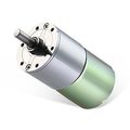 Greartisan Dc 12v 550rpm Gear Motor High Torque Electric Micro Speed Reduction Geared Centric Output Shaft 37mm Diameter