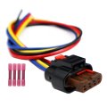 4-way Radiator Shutter Actuator Connector Harness For Cadillac Ats 2016-2019 Wiring Pigtail 1456426-6 