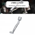 Utmall 17mm 12 Point Common Rail Injection Fuel Line Socket Nut Wrench For 1 2 Dr Flare